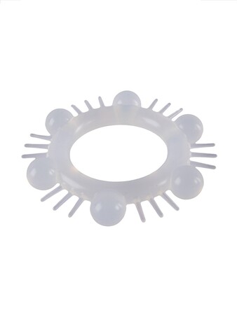 Эластичное эрекционное кольцо с шипиками и шариками